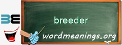 WordMeaning blackboard for breeder